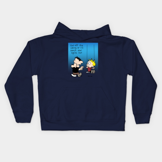 Moe the Bully Calvin And Hobbes Kids Hoodie TeePublic